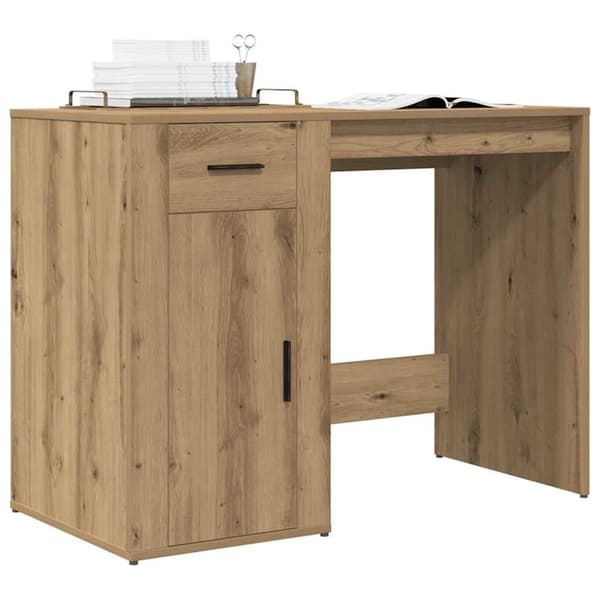 Skrivbord artisan ek 100x49x75 cm konstruerat trä