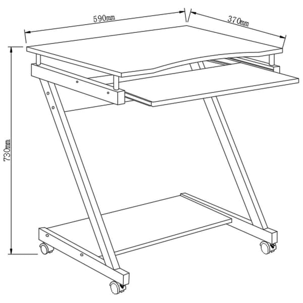 Techly ICA-TB 935B datorbord Svart