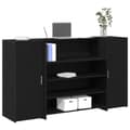 Miniatyrbild 1 av 2: Receptionsdisk svart ek 180x50x103,5 cm konstruerat trä