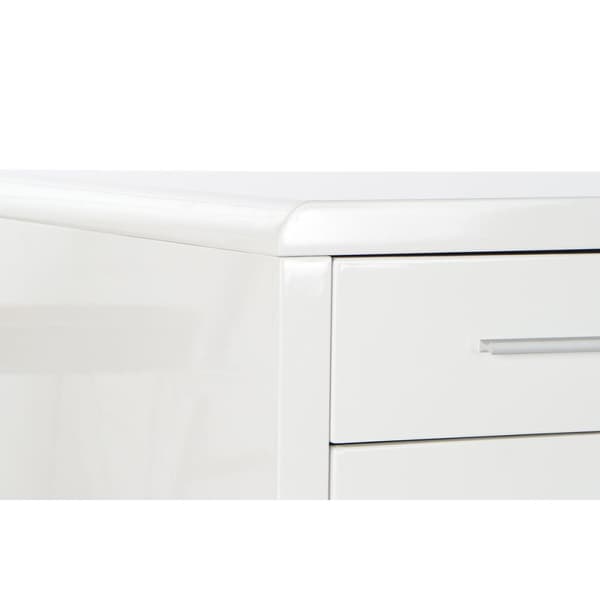 Skrivbord DKD Home Decor Vit Silvrig Metall Trä MDF 120 x 55 x 76 cm