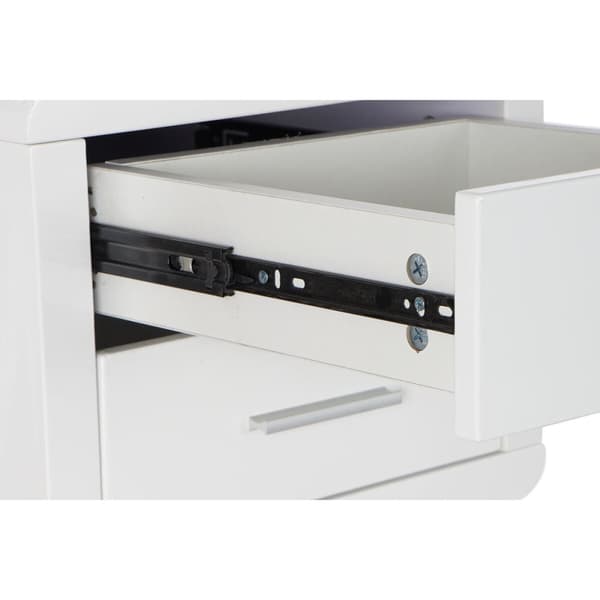 Skrivbord DKD Home Decor Vit Silvrig Metall Trä MDF 120 x 55 x 76 cm