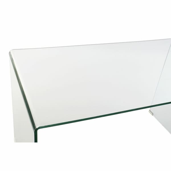 Skrivbord DKD Home Decor 125 x 70 x 74 cm Glas Transparent