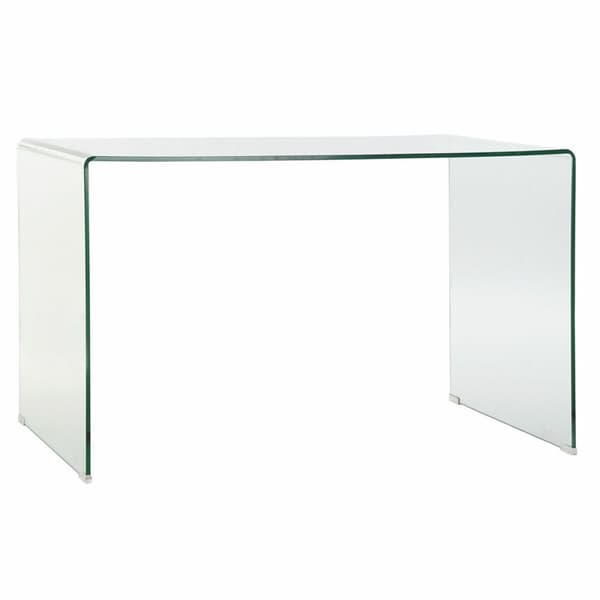 Skrivbord DKD Home Decor 125 x 70 x 74 cm Glas Transparent