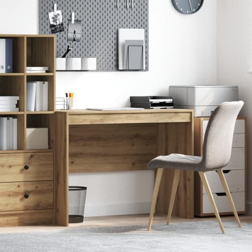 Skrivbord Artisan Oak MDF 100 x 50 x 76 cm Enkelt