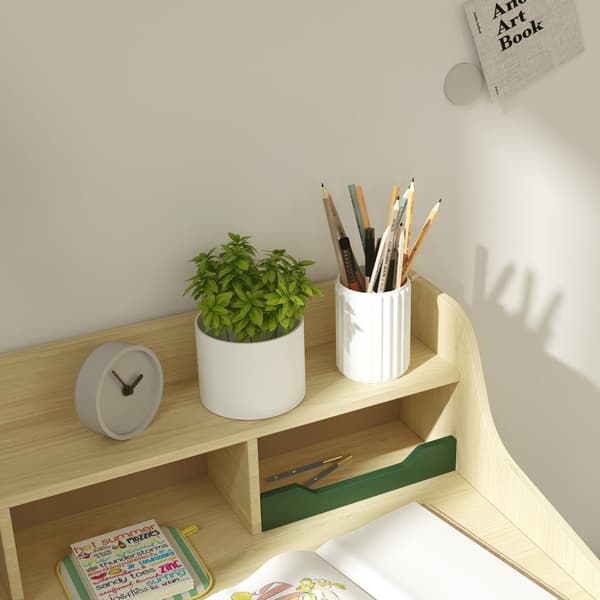 Rootz Children's Desk and Chair Set - Kids Furniture - Study Desk - Storage & Stability - 80.4cm x 50cm x 96 cm