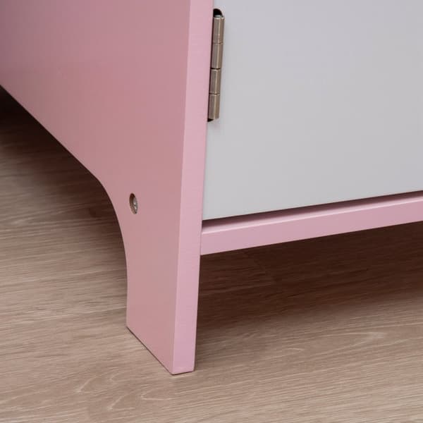 Rootz Children's Desk Set - Kids Desk - Children's Study Table - Främjar sittvanor - 90L x 45B x 85H cm - Pink