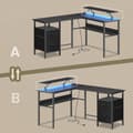 Miniatyrbild 4 av 7: Hoekbureau – L-Vormig – Met Stopcontacten