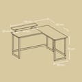 Miniatyrbild 5 av 5: Datorkontor-l-formad