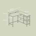 Miniatyrbild 6 av 6: Hoekbureau - L-Vormig - 2 Lades