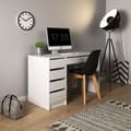 Miniatyrbillede 2 af 4: FURNLUX SKRIVEBORD ADA HVID & BLANK REN HVID 120CM