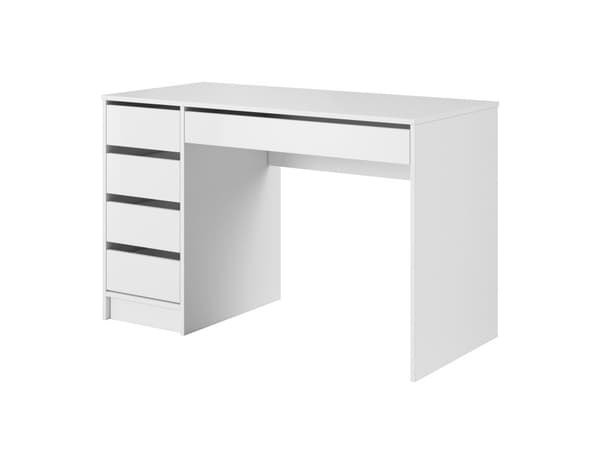 FURNLUX SKRIVBORD ADA VIT & HÖGBLANK REN VIT 120CM