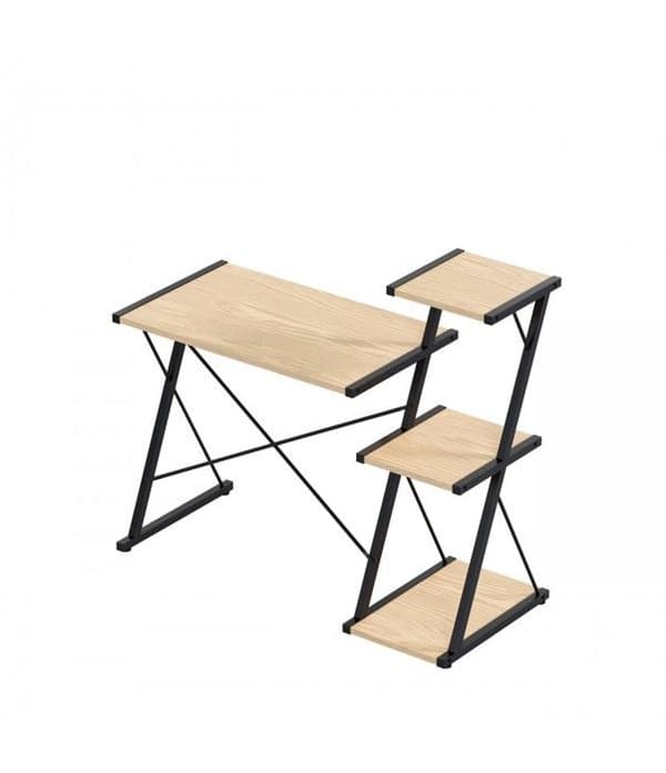 Skrivbord med hyllor - MARK ADLER - Ledare 3.5 Craft - Kompakt design - Praktisk förvaring - Metallstruktur