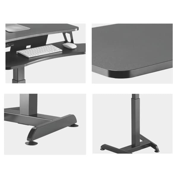 Sittstående skrivbord elektrisk höjdjustering 72 - 122 cm max 37 kg Maclean MC-835