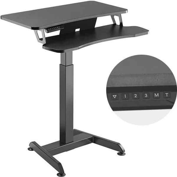 Sittstående skrivbord elektrisk höjdjustering 72 - 122 cm max 37 kg Maclean MC-835