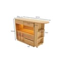 Miniatyrbild 2 av 6: Bureau, L-formad skrivbord med hylla, snurrande bordsskiva med LED-belysning