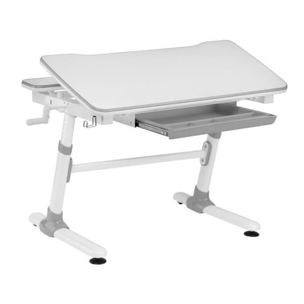 Ergonomiskt skrivbord för barn Ergo Office ER-417 med justering av höjd och lutning Låda Krok för väskor