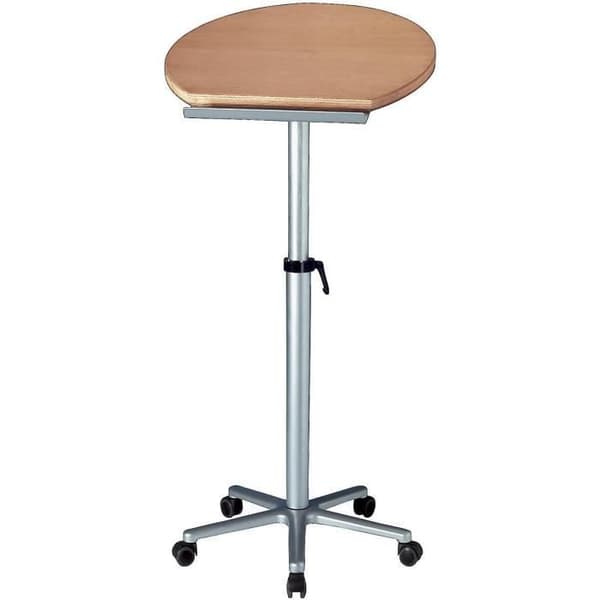 Stående skrivbord MAUL Statisk Arbetsstation, Kontinuerligt Justerbar Höjd från 75 till 120 cm, Vit