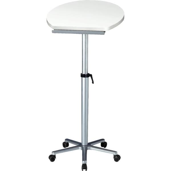 Stående skrivbord MAUL Statisk Arbetsstation, Kontinuerligt Justerbar Höjd från 75 till 120 cm, Vit