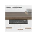 Miniatyrbild 5 av 6: Vinsetto Elektriskt skrivbord med motor, naturlig + svart, 140x70x72-116 cm
