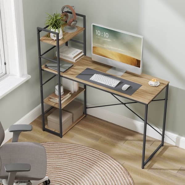 Datorbord MAX 4.0 - sonoma / svarta ben