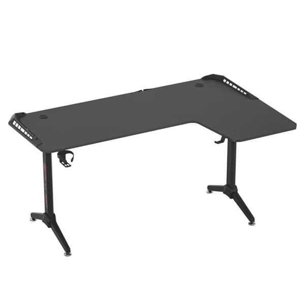 L-formad speldesk, RGB LED-lampor, rymlig yta,Höger