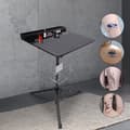 Miniatyrbillede 2 af 2: Tattoo Arbejdsstation, Sammenklappelig Tripod Bakke Stativ, Justerbar Højde, Nem at Rengøre,sort