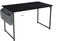 Miniatyrbillede 1 af 2: Computer skrivebord, opbevaringspose, træ, 120 x 60 cm Sort