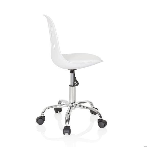 Snesstol för barn - hjh OFFICE - FANCY I - Vit - konstläder
