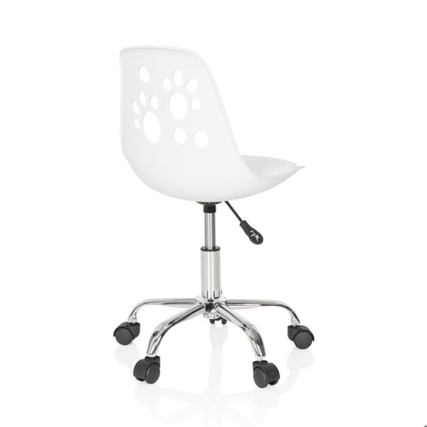 Snesstol för barn - hjh OFFICE - FANCY I - Vit - konstläder