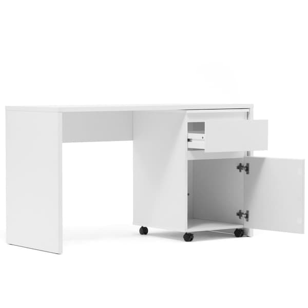 Skrivbord, 130x75x54 cm, Vit