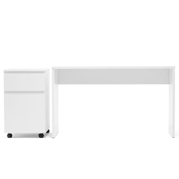 Skrivbord, 130x75x54 cm, Vit