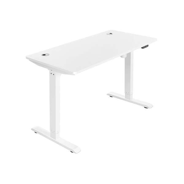 Motoriserat elektriskt skrivbord Vit