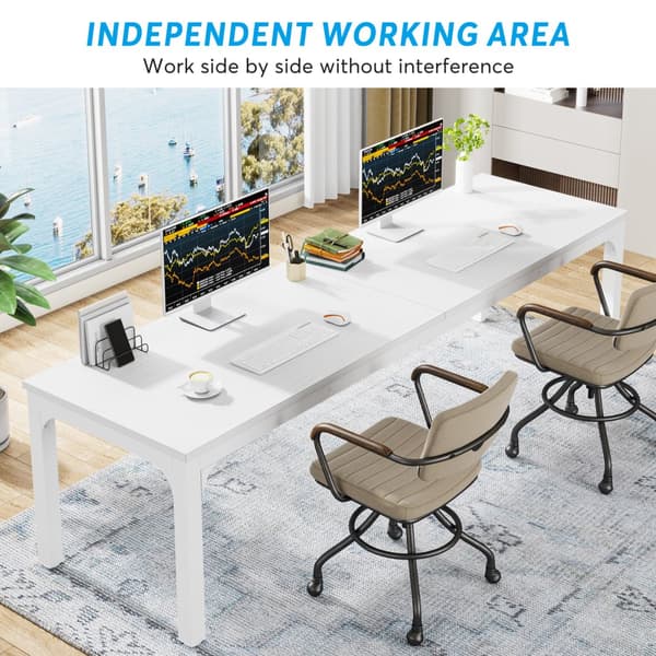 Tribesigns Datorbord - Skrivbord - 200 x 70 x 75 cm - Arbetsbord - Industriell stil