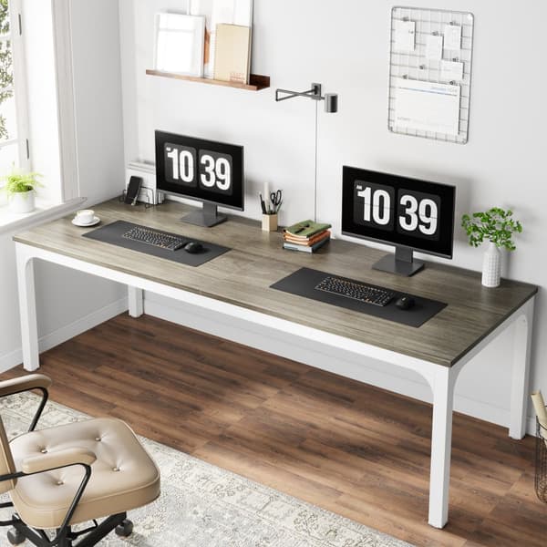 Tribesigns Datorbord - Skrivbord - 200 x 70 x 75 cm - Arbetsbord - Industriell stil