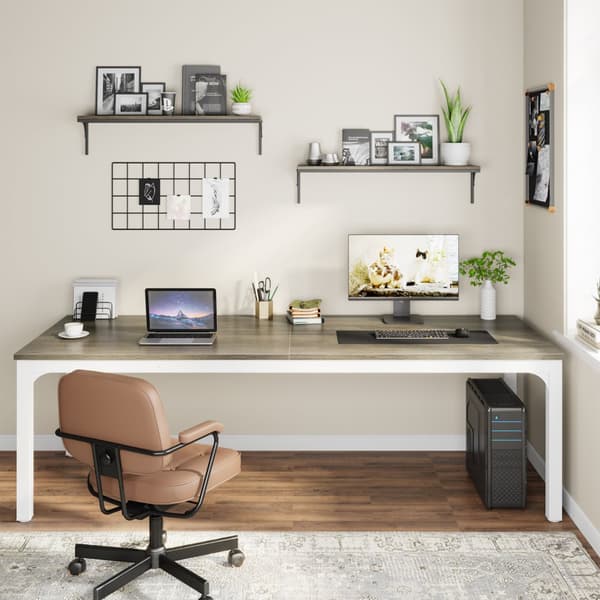Tribesigns Datorbord - Skrivbord - 200 x 70 x 75 cm - Arbetsbord - Industriell stil