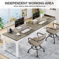Miniatyrbild 7 av 8: Tribesigns Datorbord - Skrivbord - 200 x 70 x 75 cm - Arbetsbord - Industriell stil