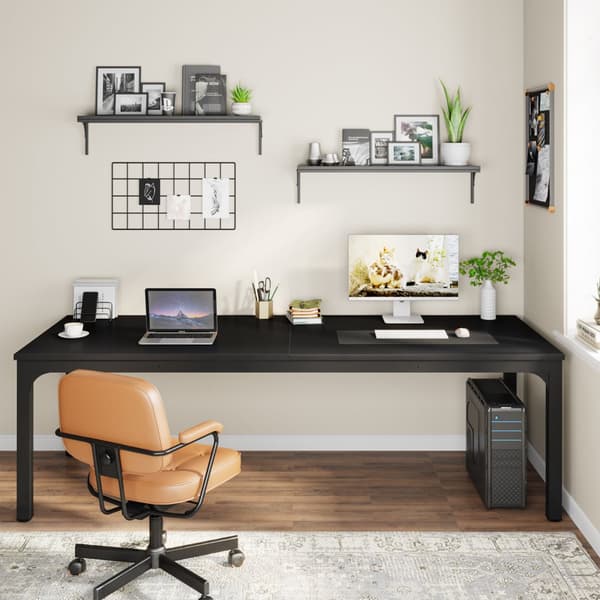 Tribesigns Datorbord - Skrivbord - 200 x 70 x 75 cm - Arbetsbord - Industriell stil