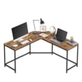 Miniatyrbillede 1 af 5: Rootz L -formet skrivebord - Gamingbord - Hjørnetesbord - Rumbesparende design - 149 cm x 149 cm x 75 cm