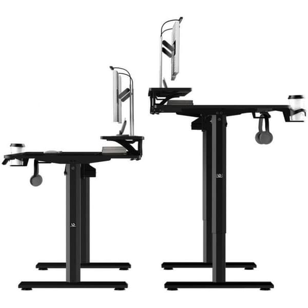 Bureau - höj och sänkbar Ultradesk-byrå, elektriskt justerbar, 160X70 cm, 72-117 cm, HIGHLANDER XXL BLACK, svart,