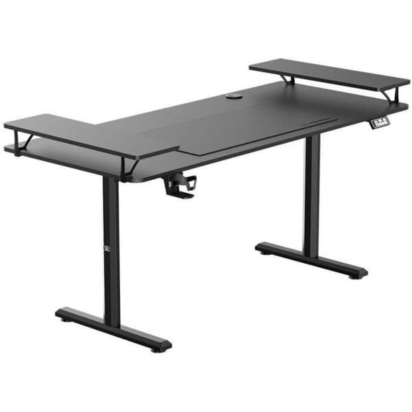 Bureau - höj och sänkbar Ultradesk-byrå, elektriskt justerbar, 160X70 cm, 72-117 cm, HIGHLANDER XXL BLACK, svart,