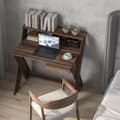 Miniatyrbillede 7 af 8: Computerskrivebord, 90x61x94 cm, Sort/Valnød