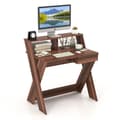 Miniatyrbillede 8 af 8: Computerskrivebord, 90x61x94 cm, Sort/Valnød