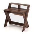 Miniatyrbillede 1 af 8: Computerskrivebord, 90x61x94 cm, Sort/Valnød