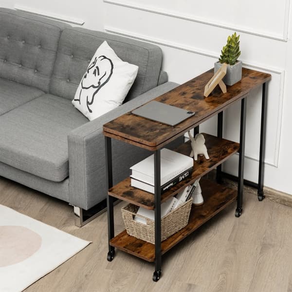 Soffbord, 101x30x72.5 cm, Brun