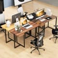 Miniatyrbillede 7 af 8: Computerskrivebord, 122x56x76 cm, Valnød