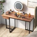 Miniatyrbillede 2 af 8: Computerskrivebord, 122x56x76 cm, Valnød