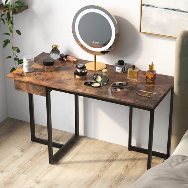 Datorskrivbord, 122x56x76 cm, Brun