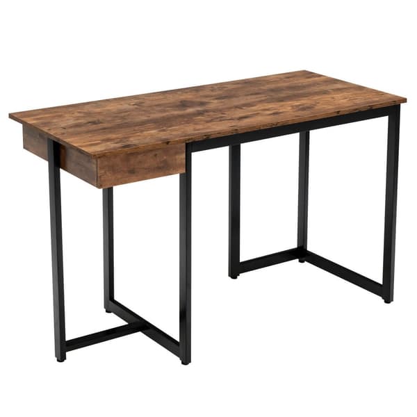 Datorskrivbord, 122x56x76 cm, Brun