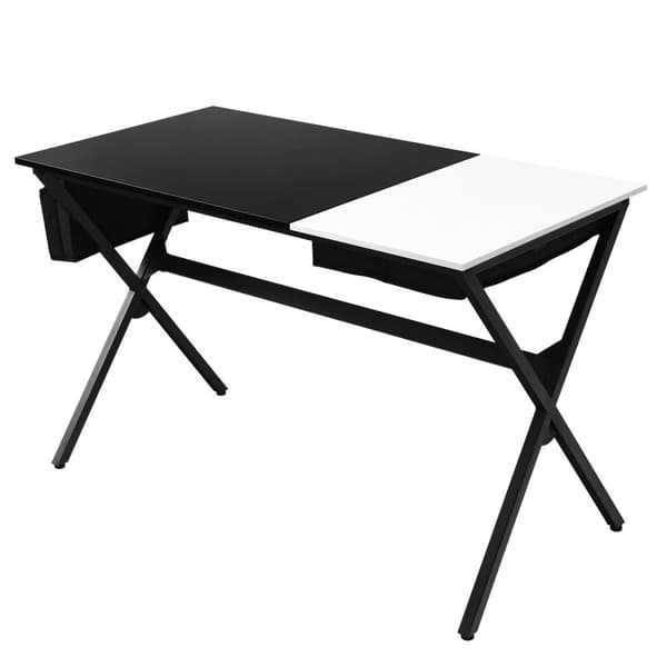 Datorskrivbord, 47x23.5x29 tum, Svart