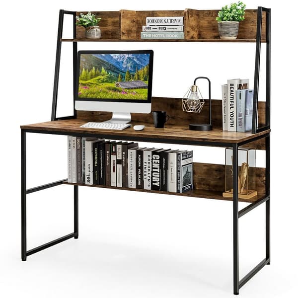 Datorskrivbord, 47x22.5x55 tum, Natur